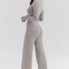 Hunter Grey Cashmere Straight Leg Trousers