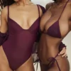 Santorini Prune Tie Side Bikini Bottom