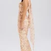 Cassidy Honeyflower Print Fluted Hem Maxi Skirt