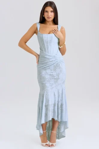 Cesca Bluebell Floral Maxi Dress