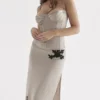 Chantal Champagne Satin Top