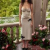 Chantal Champagne Satin Top