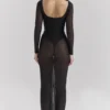 Everly Black Mesh Maxi Dress with Bodysuit Everly Black Mesh Maxi Dress with Bodysuit
