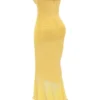 Gabbi Apricot Ruffled Front Gown Gabbi Apricot Ruffled Front Gown