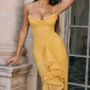 Gabbi Apricot Ruffled Front Gown Gabbi Apricot Ruffled Front Gown