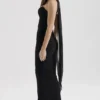 Hallie Black Strapless Corset with Neck Scarf
