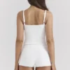 Summer White Dainty Knit Top