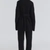 Chelsea Black Cashmere + Wool Trousers