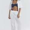 Reno White Relaxed Fit Trousers