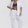 Reno White Relaxed Fit Trousers