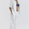 Reno White Relaxed Fit Trousers