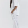 Reno White Relaxed Fit Trousers