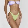 Medea Violet Floral Bandeau Bikini Top