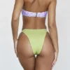Medea Violet Floral Bandeau Bikini Top