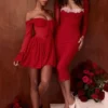 Seraphina Scarlet Corset Dress