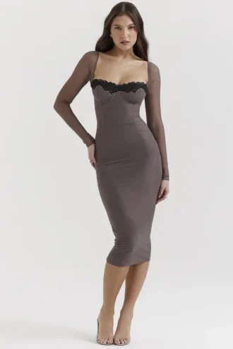 Seraphina Smoke Corset Dress