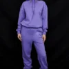 Sky Purple Fleece Back Jogging Trousers